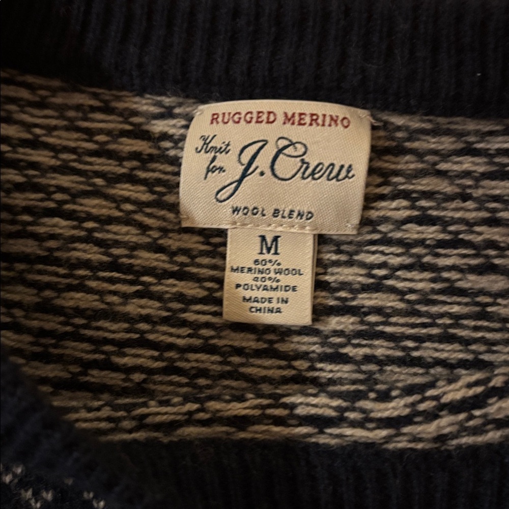 J Crew Rugged Merino birdseye knit sweater (slimmer fit M) - Picture 5 of 6